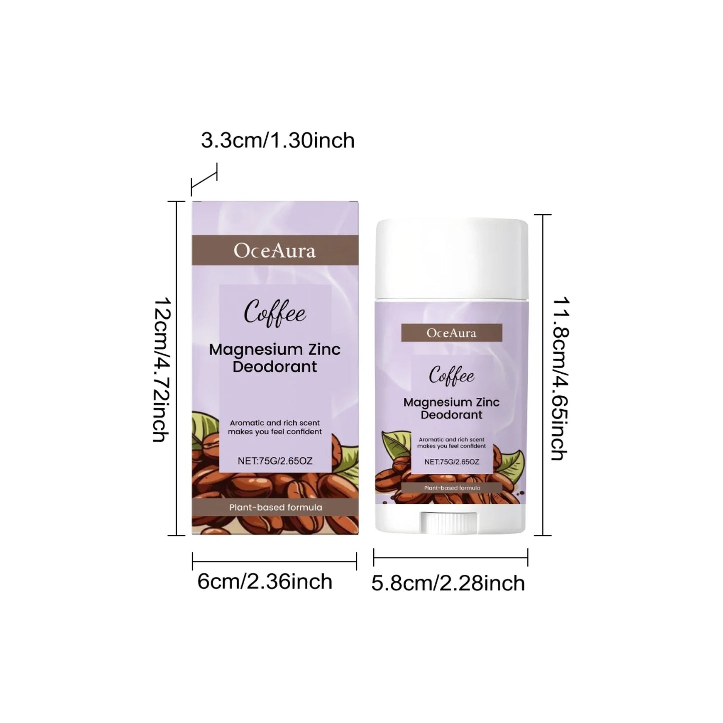 75g Moisturizing Body Deodorant Balm Stick – Alcohol-Free