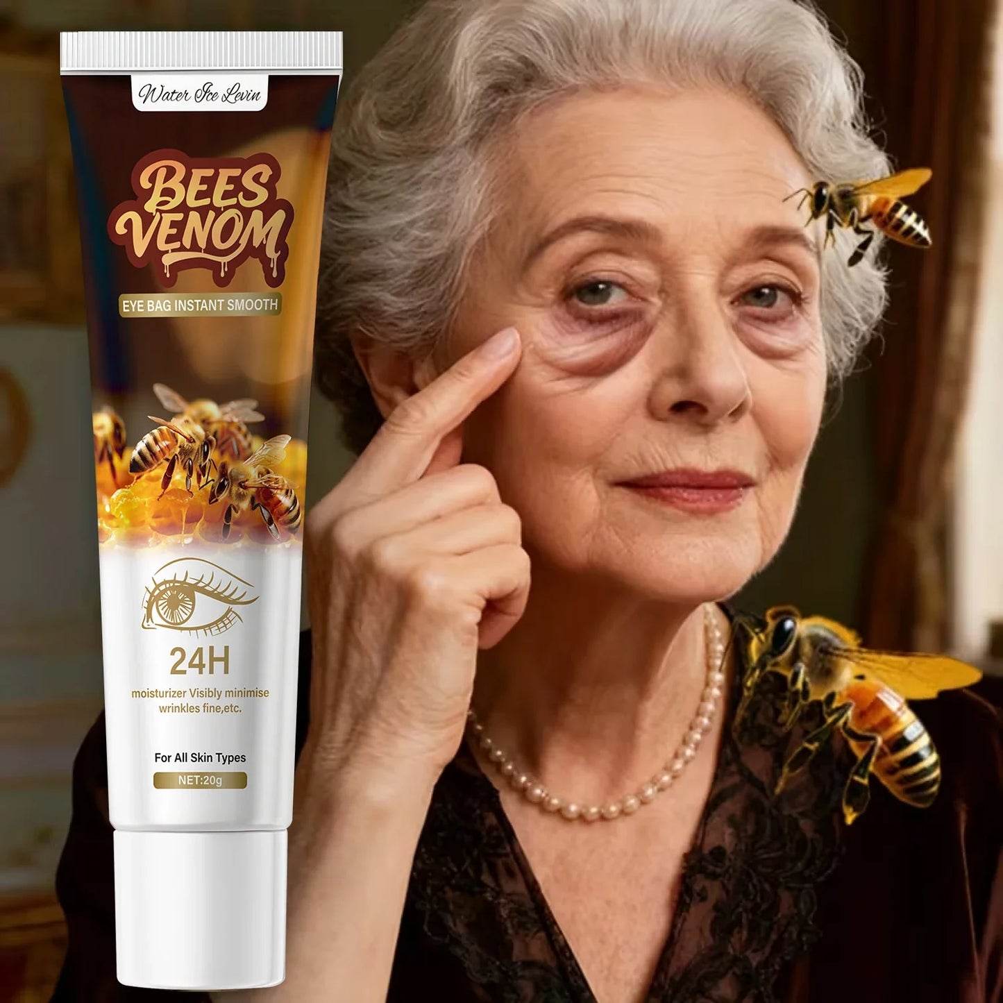 Bee Venom Eye Cream – Bags, Dark Circles & Firming