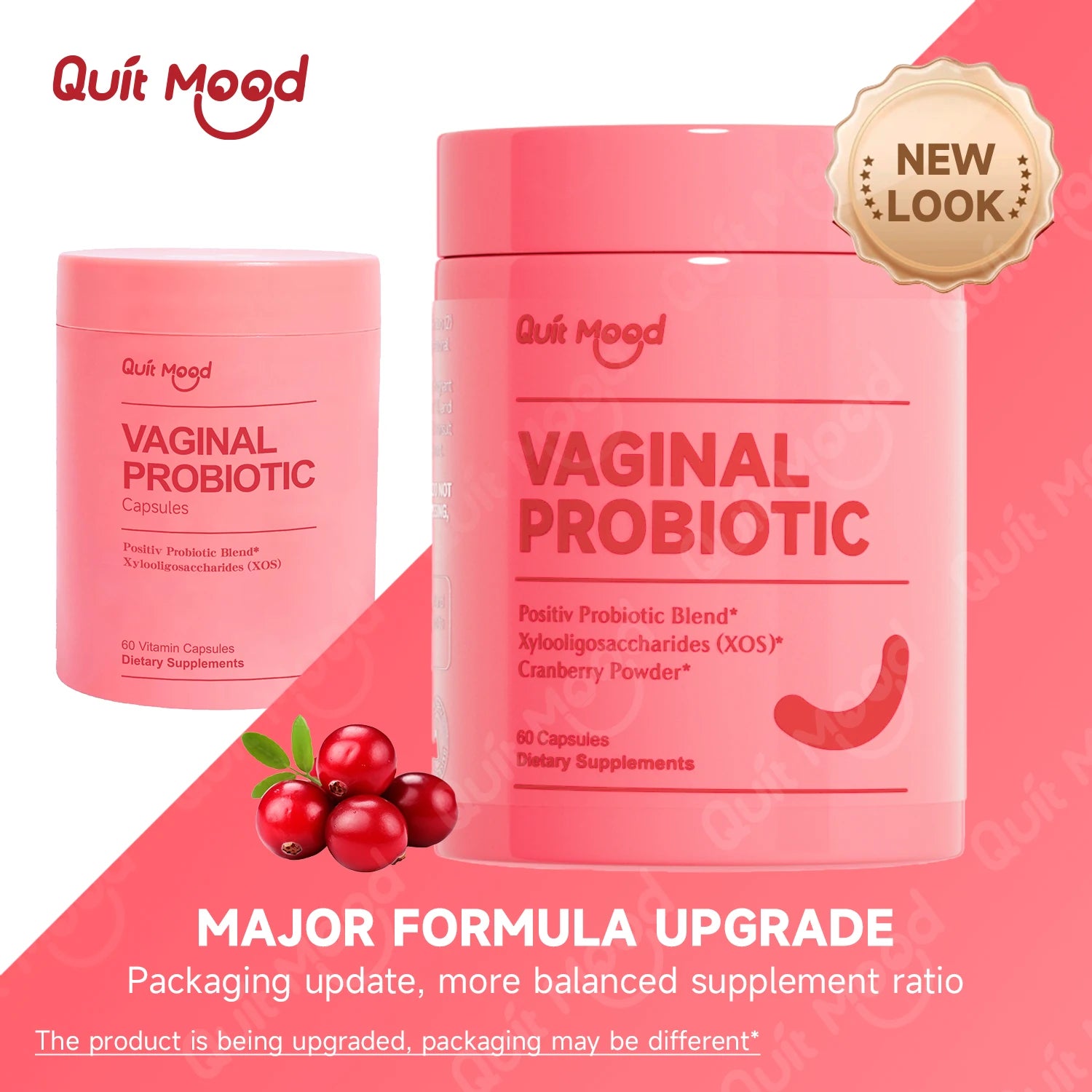 Quitmood Women’s Probiotic + Prebiotic with Cranberry Peaceful Pleasures Health and Wellness