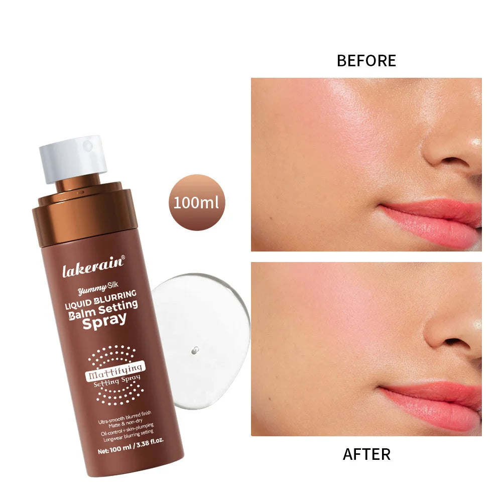 Lakerain Matte Setting Spray – Oil Control & Hydrating Blurring Mist Makeup Setting Spray Peaceful Pleasures Health and Wellness