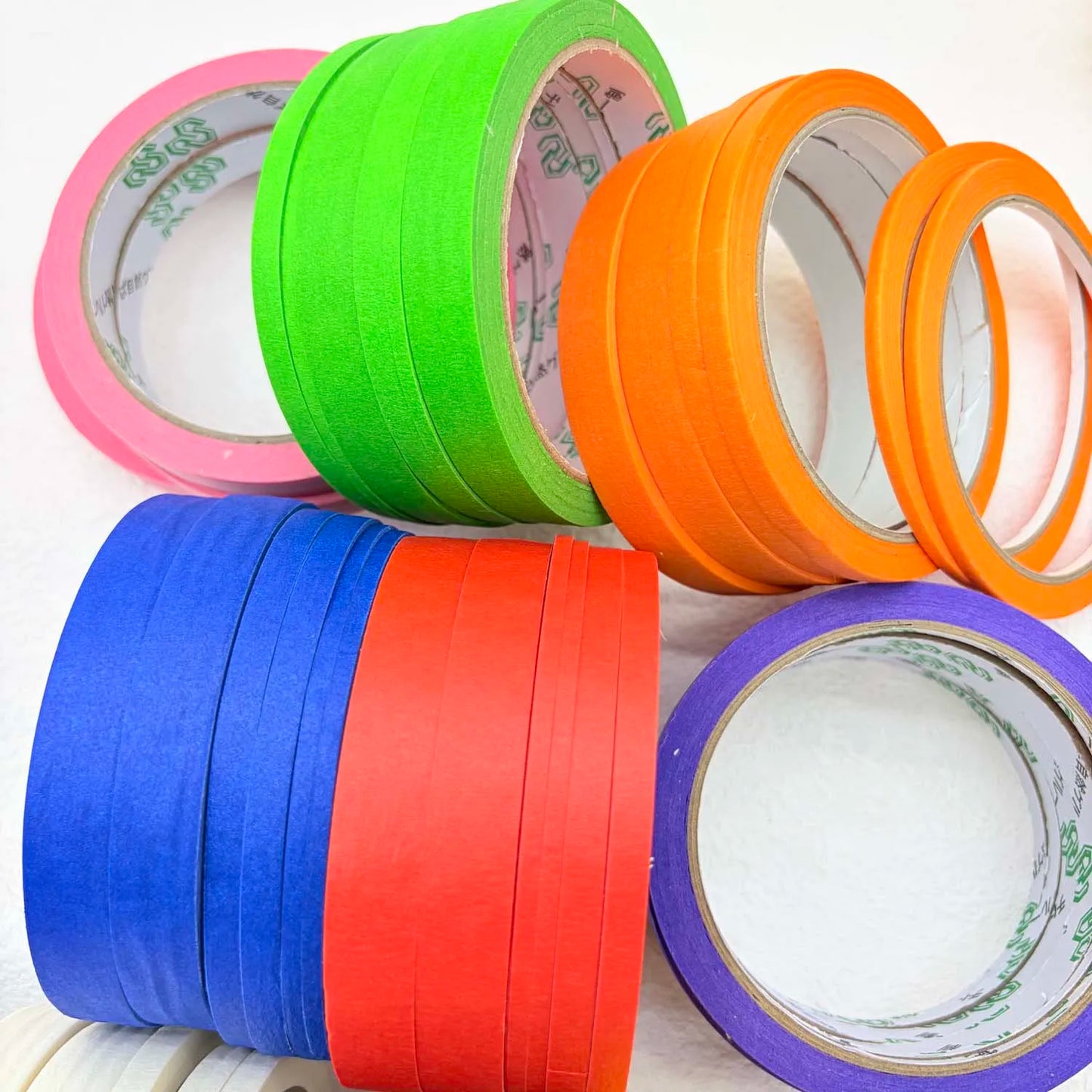 Colorful Paper Masking Tape – 3/6 Rolls, 3 Sizes, DIY Crafts