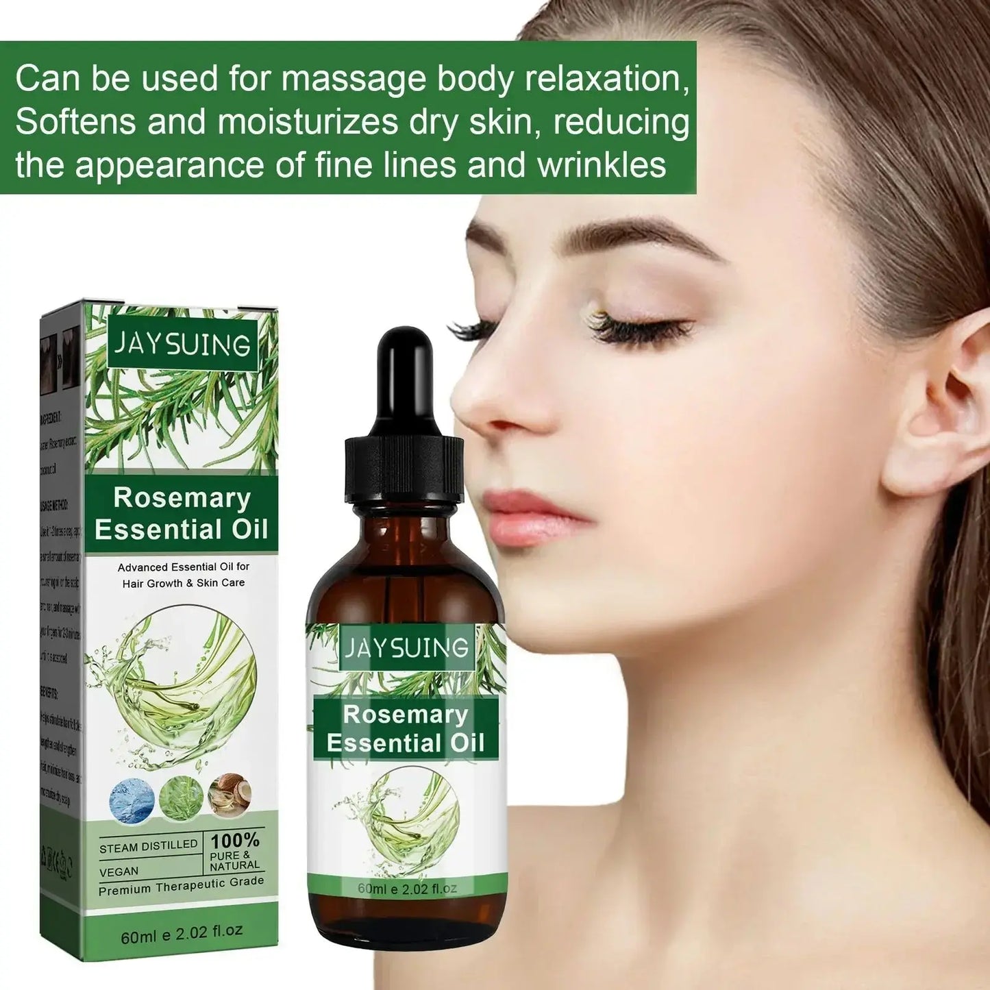 Rosemary Hair Growth Oil – Scalp, Lash & Eyebrow Serum 60ml