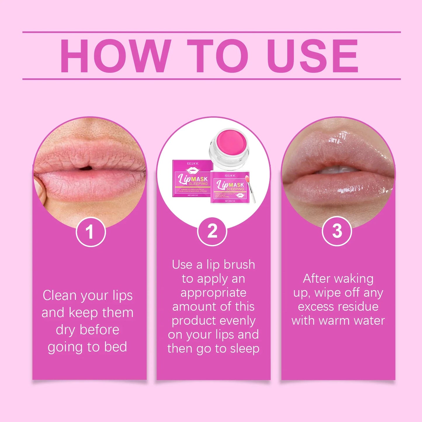 Pink Avocado Lip Sleeping Mask – Moisturize & Fade Fine Lines