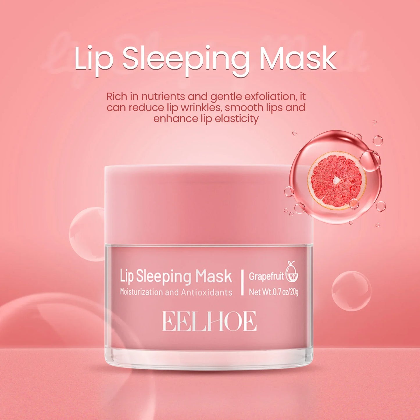 Grapefruit Lip Sleeping Mask – Moisturizing & Plumping 20g