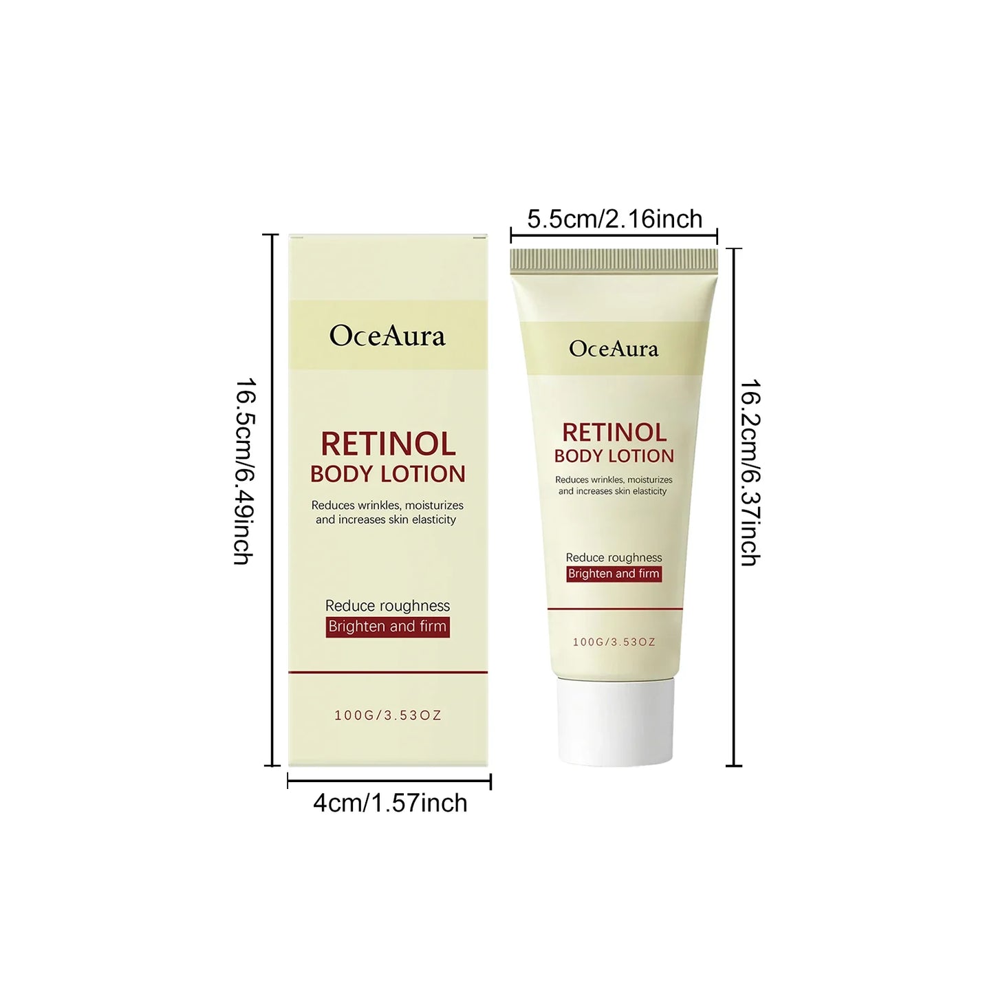 OceAura Retinol Body Lotion – Moisturizing, Firming & Glowing