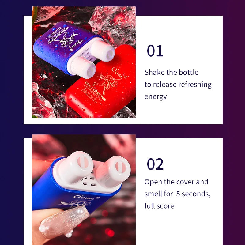 O'cheal Double Hole Cooling Mint Energizing Inhaler Stick 3-Pack