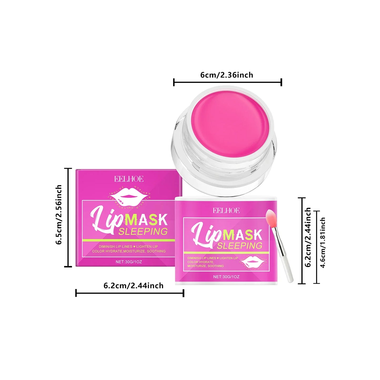 Pink Avocado Lip Sleeping Mask – Moisturize & Fade Fine Lines