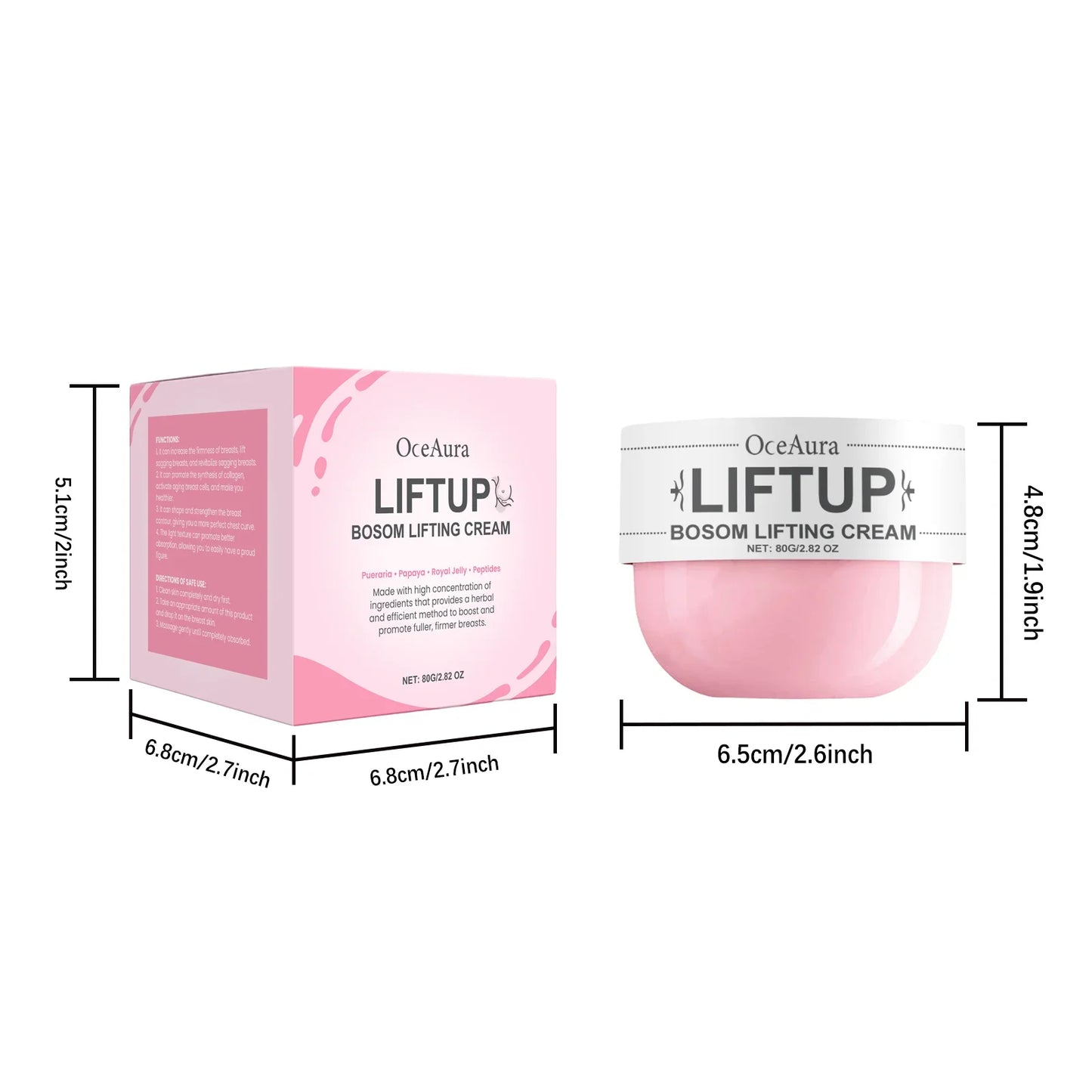 OceAura Firming Breast Cream – Nourishing Anti-Sagging 80g