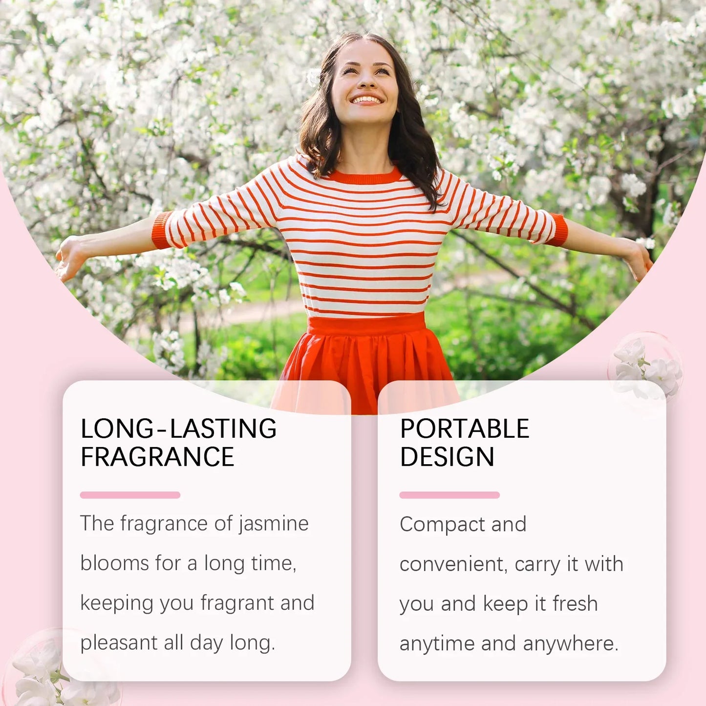 Floral & Fruity Solid Perfume Balm – Alcohol-Free, 7.5g