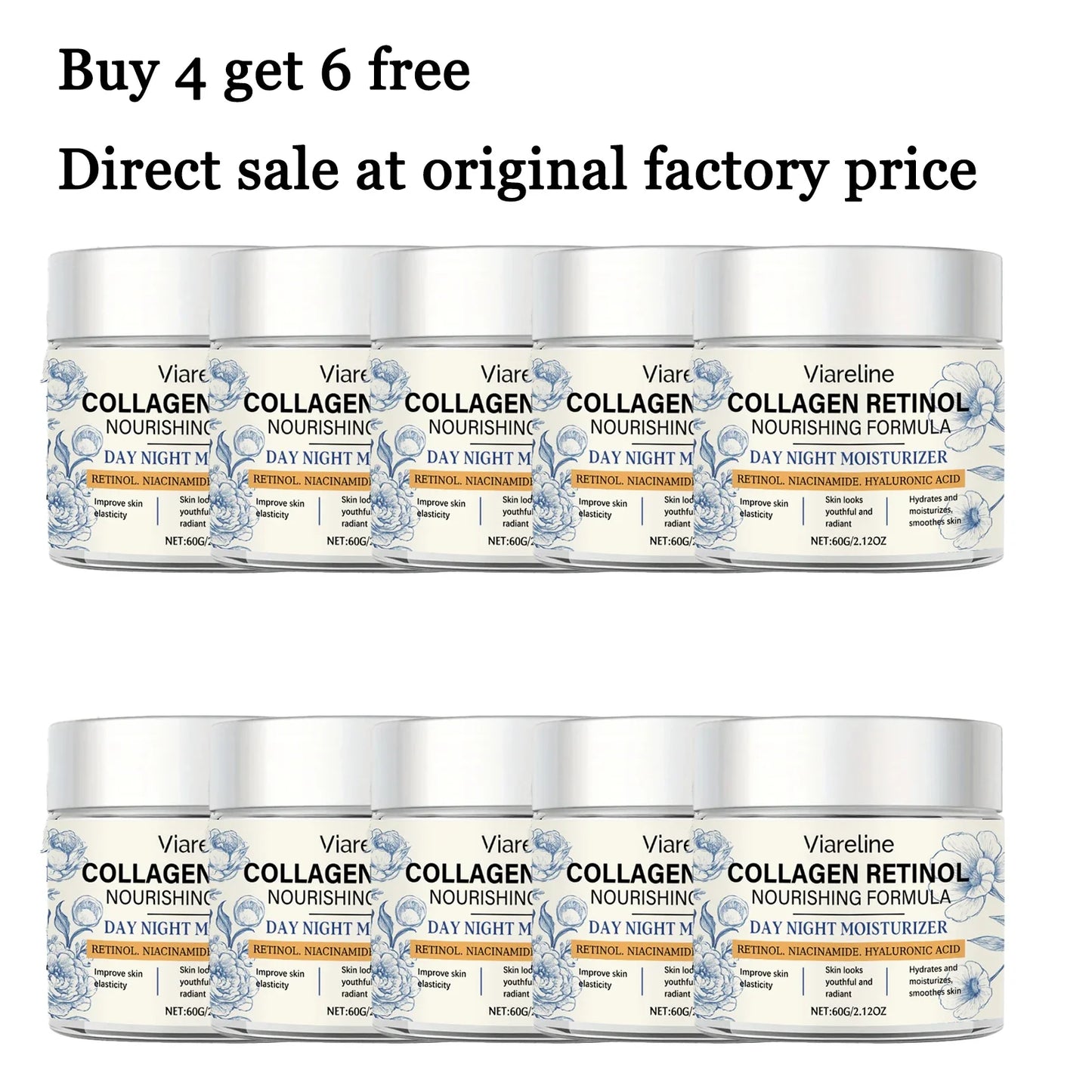 Viareline Retinol Face Cream 60g – Anti-Aging Moisturizer