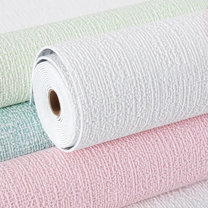 3D Linen Foam Peel & Stick Wallpaper | 50cm x 10m Waterproof