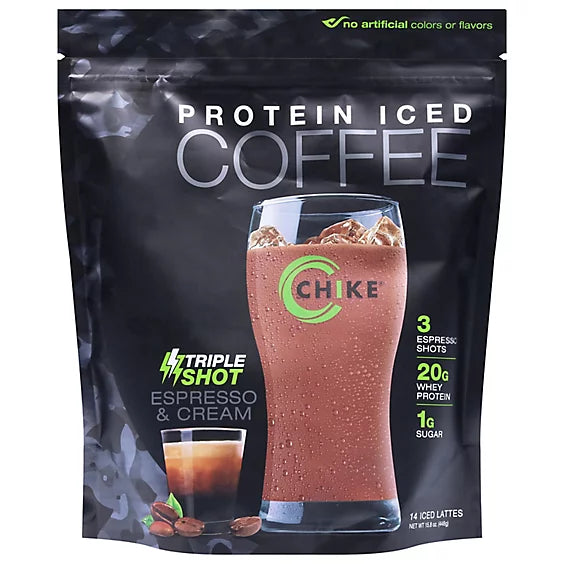 2 Pack! TWO Chike Protein Iced Coffee -triple Shot - 15.8 OZ