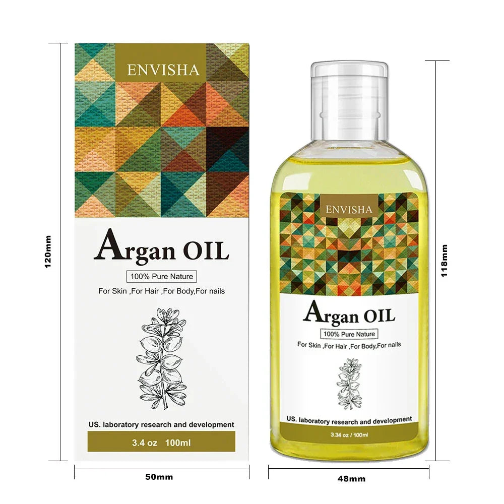 ENVISHA Body & Hair Oil – Argan, Jojoba, Castor & Coconut Body Oil Peaceful Pleasures Health and Wellness