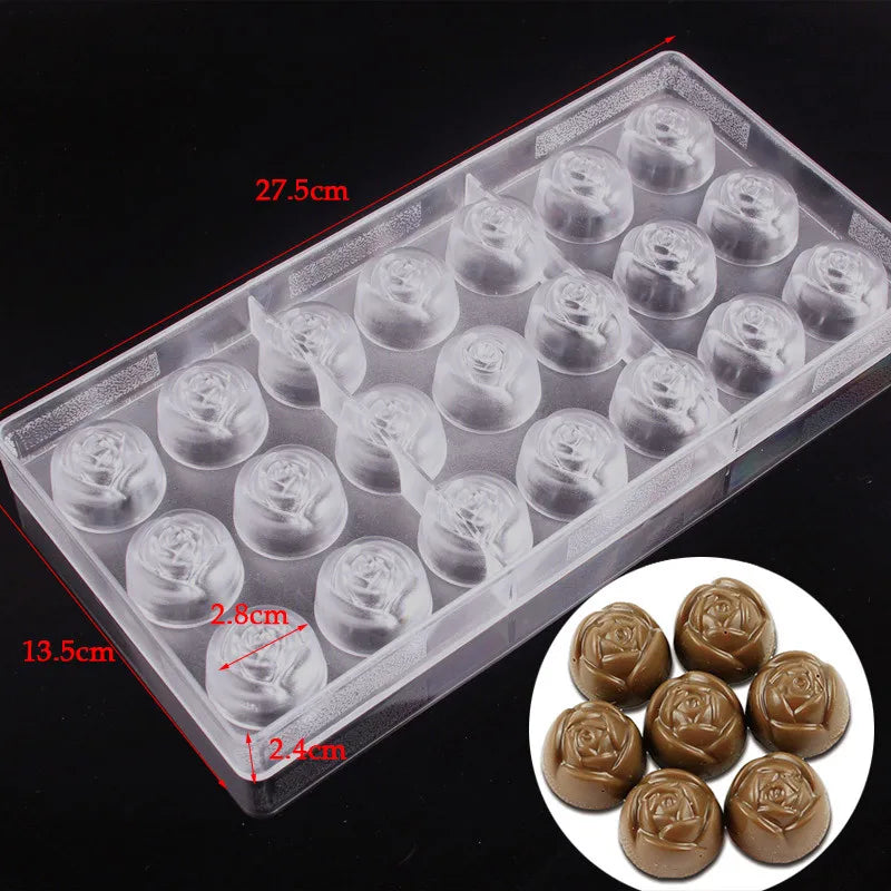 3D Polycarbonate Chocolate Bar Mold Tray | Heat-Safe DIY Candy & Pastry Baking Mold