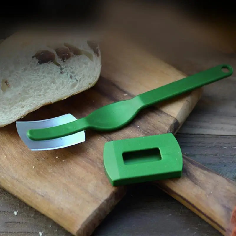 Plastic Bread Lame Tools Pastry Scraper Bread Knife/Slicer/Cutter Dough Breads Scoring Lame with Blades and Cover Peaceful Pleasures Health and Wellness