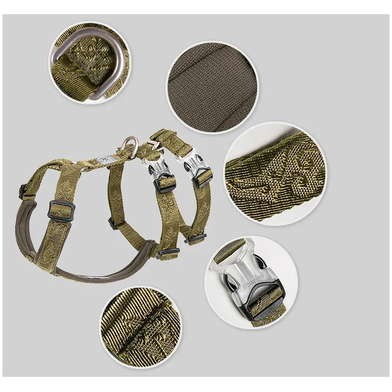 TRUELOVE Pet Harness Double-H Nylon Personalized Dog Harness NO PULL Reflective Breathable Adjustable YH1803 Peaceful Pleasures Health and Wellness