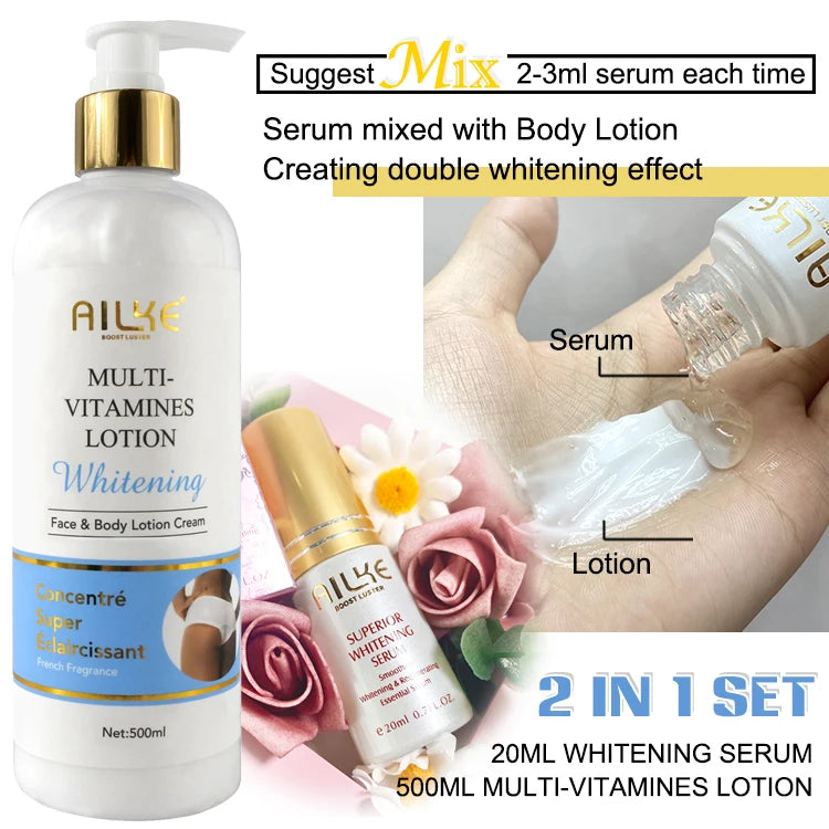 AILKE Brightening Moisturizing Body Lotion – Even Skin Tone 500ml