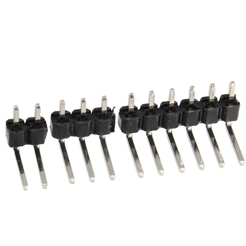 10PCS 2.54mm Single Row Right Angle PCB Board Copper Pin Header Connector Male Pinheader 1*3/4/10/12/15/40Pin for Arduino Peaceful Pleasures Health and Wellness