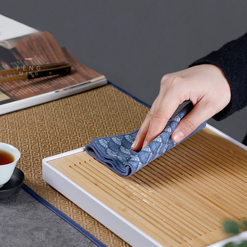 Kung Fu Tea Towel – Absorbent Cotton Suede Cloth | 30x15cm