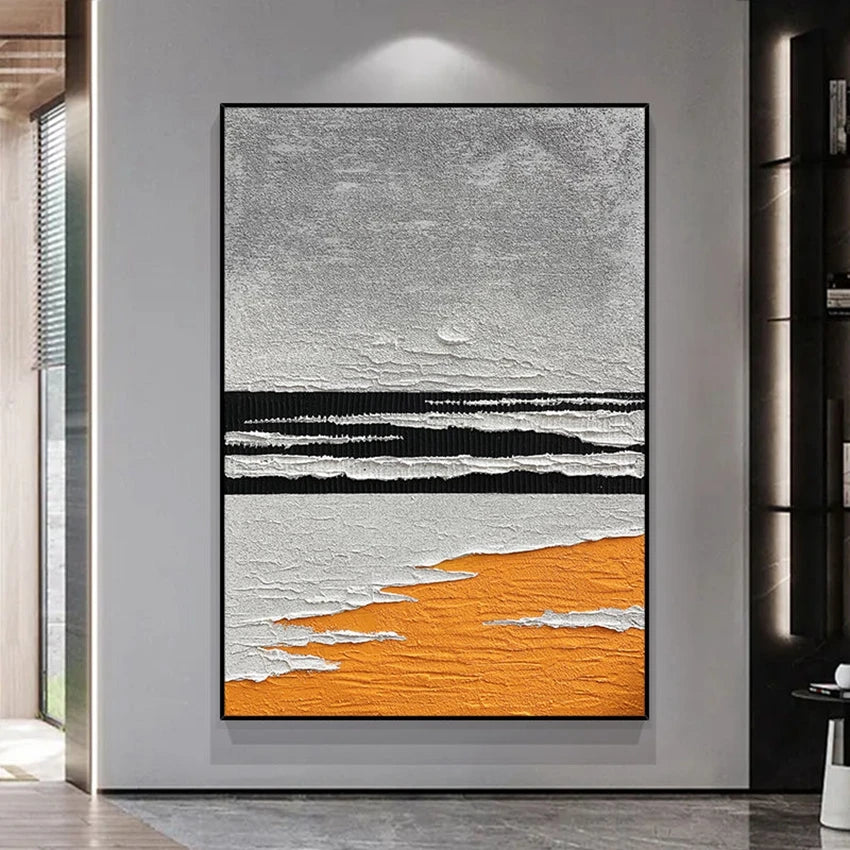 Handmade Canvas Oil Painting Custom Poster Abstract Art Wall Decor Salon Mural For Living Room Bedroom Entrance Restaurant Hotel Peaceful Pleasures Health and Wellness no frame 1 70cmx100cm