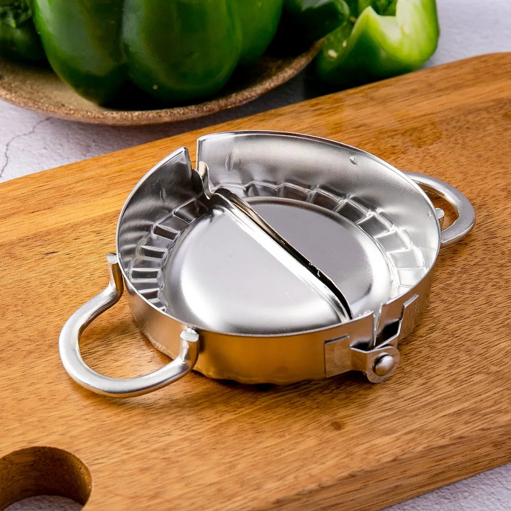 304 Stainless Steel Dumpling Maker & Wrapper Cutter Mould | Ravioli, Pie & Pastry Press – Dishwasher Safe