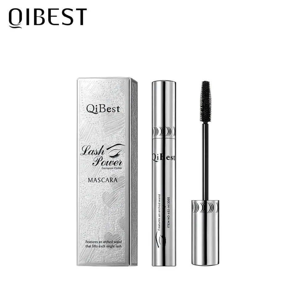 QIBEST Black Mascara Eyelashes Mascara 4D Silky Eyelashes Lengthening Eyelashes Makeup Waterproof Mascara Volume Eye Cosmetics Peaceful Pleasures Health and Wellness