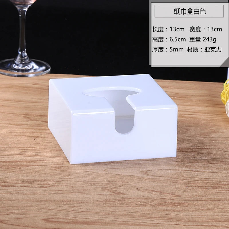 Modern Acrylic Tissue Box Cover | Holder & Dispenser