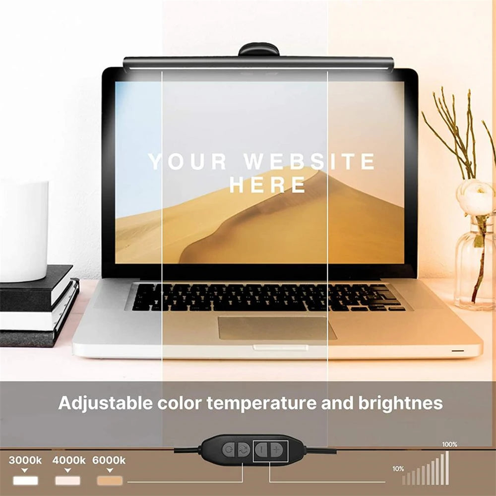 LED Light Dimmable USB Desk Lamps Monitor Laptop Screen Light Bar LED Desktop Table Lamp Eye Protection Reading Lamp Peaceful Pleasures Health and Wellness