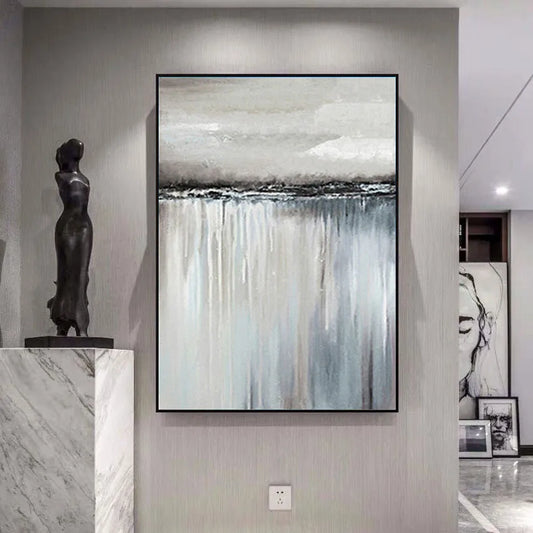 Abstract Hand Drawn Canvas Oil Painting Size Image Custom Wall Decor Living Room Mural Bedroom Porch Hotel Office Hanging Poster Peaceful Pleasures Health and Wellness