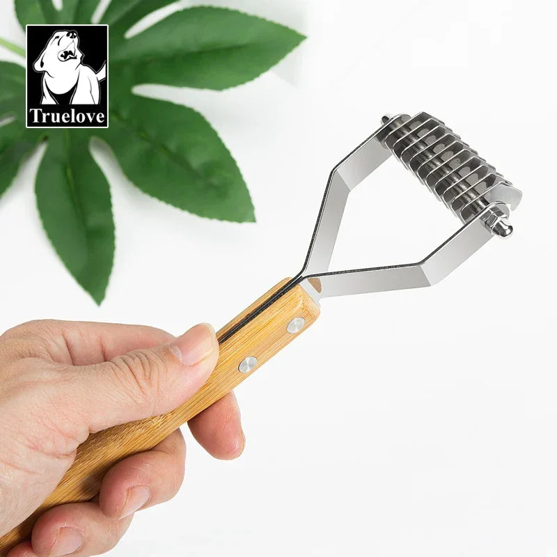 Truelove Deshedding Brush Pets Comb Stainless Steel Removes Undercoat Knots Safe Dog Pet Dematting Comb Grooming Tool TLK25131 Peaceful Pleasures Health and Wellness