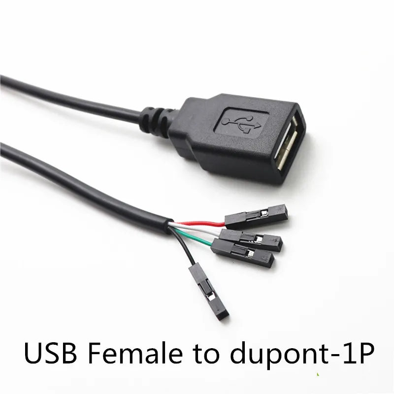 1PCS 30CM USB Female Jack To XH2.54 PH2.0 Dupont 2.54 4P Wire Cable Harness Peaceful Pleasures Health and Wellness USB to dupont 4x1P