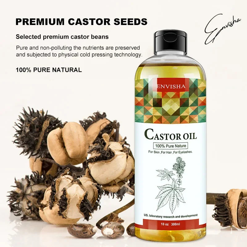 ENVISHA Body & Hair Oil – Argan, Jojoba, Castor & Coconut Body Oil Peaceful Pleasures Health and Wellness