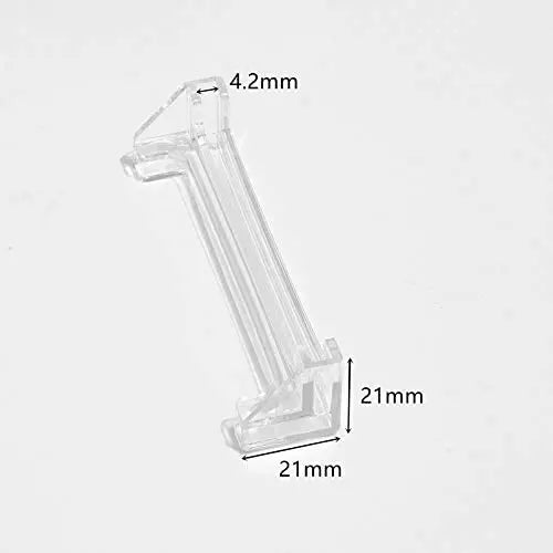 Vertical Blind Valance Corners 4-Pack 3.5" Clear Plastic L-Shape