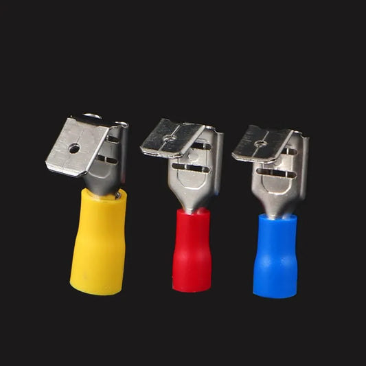 20Pcs PBDD Terminals Blue Yellow Red Piggy Back Disconnector Connector Wire Terminals 1.25/2.5/5.5mm Pre-insulating Terminals Peaceful Pleasures Health and Wellness