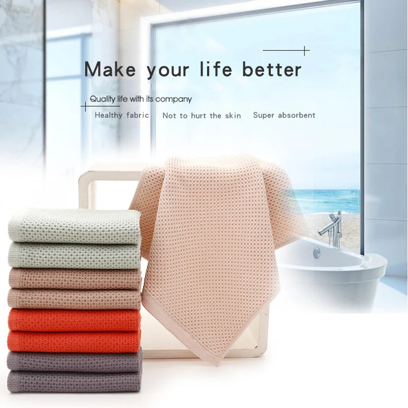 Waffle Cotton Kitchen Cleaning Cloths – Absorbent Rags | Lrosey