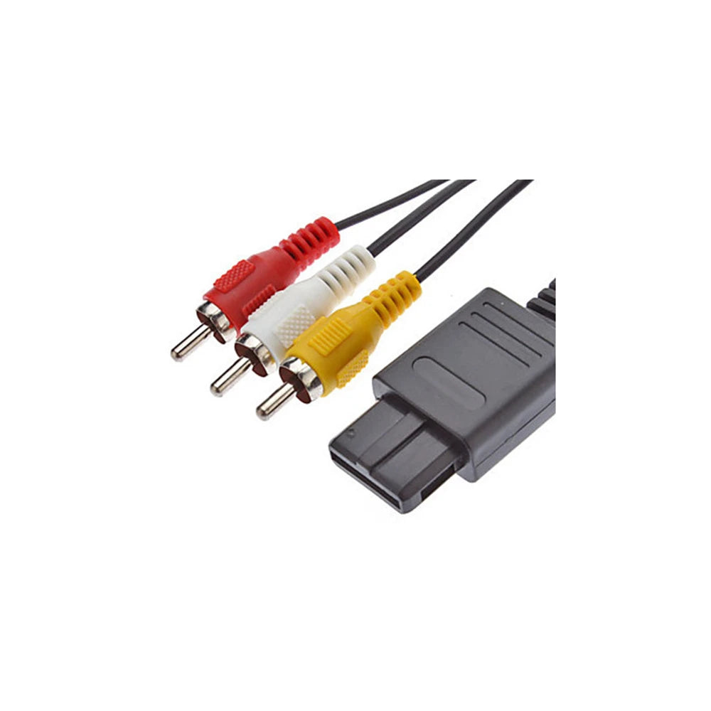 100% New And High Quality For NS64 Audio TV Video Cord AV Cable To RCA For Super For Nintendo For GameCube For N64 For SNES Peaceful Pleasures Health and Wellness