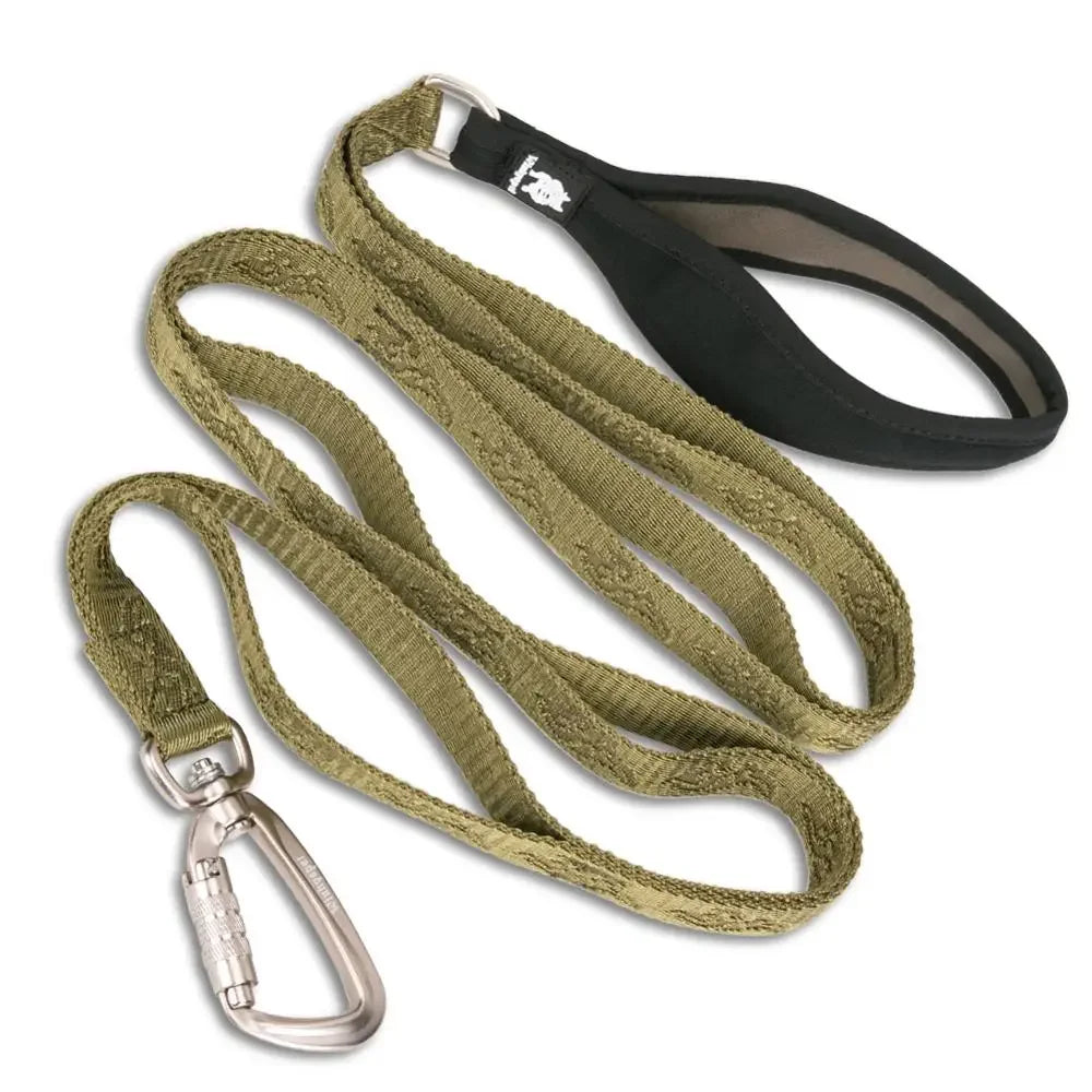TRUELOVE Pet Leash Nylon Zinc-alloy Hook Carabiner Dog Accessories Rope Lead Medium Big Ferocious Travel Pet Supplies YL1831 Peaceful Pleasures Health and Wellness army green L China Mainland