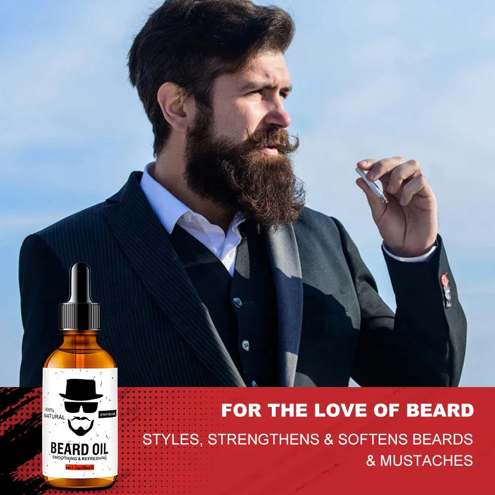 ENVISHA Beard Oil & Cream – Growth, Grooming & Moisturizing Peaceful Pleasures Health and Wellness