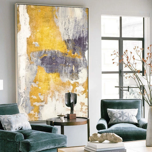 Amazing Abstract Canvas Handmade Oil Painting Custom Large Size Home Decor Hanging Poster Living Room Restaurant Entrance Mural Peaceful Pleasures Health and Wellness
