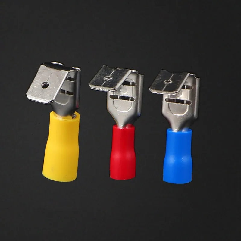 20Pcs PBDD Terminals Blue Yellow Red Piggy Back Disconnector Connector Wire Terminals 1.25/2.5/5.5mm Pre-insulating Terminals Peaceful Pleasures Health and Wellness