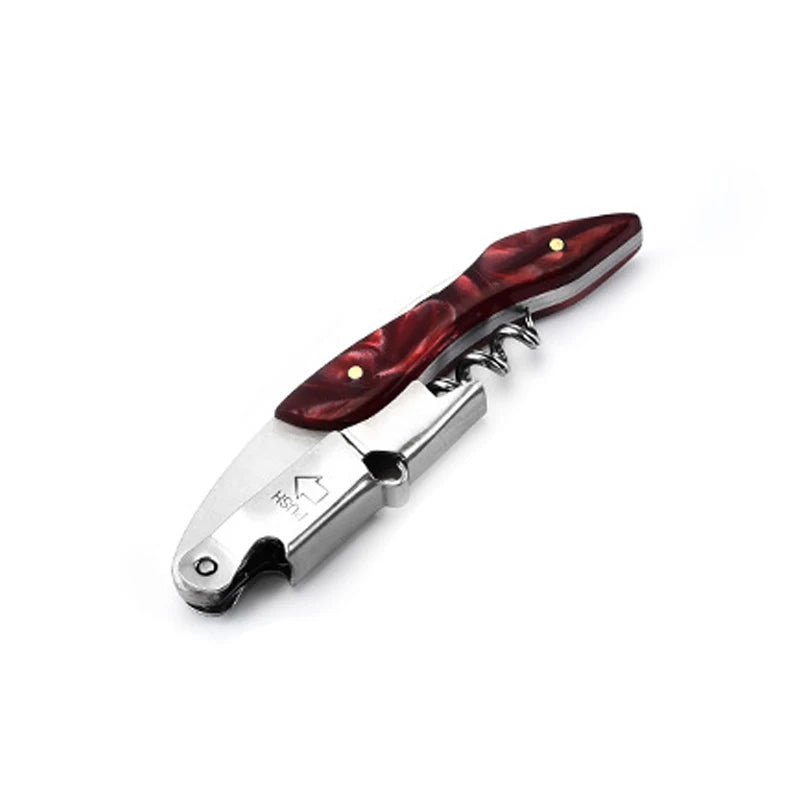 Wine Opener, Professional Waiters Corkscrew, PU Bag, Bottle Opener and Foil Cutter Gift for Wine Lovers Peaceful Pleasures Health and Wellness L Resin handle