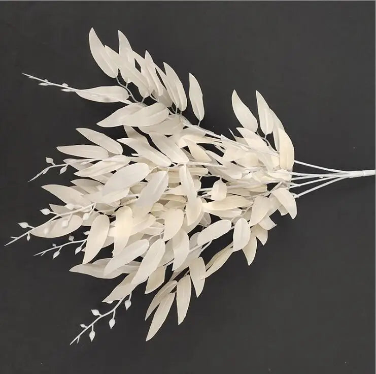 YO CHO Artificial Willow Leaf Silk Bouquet | Wedding Home Décor