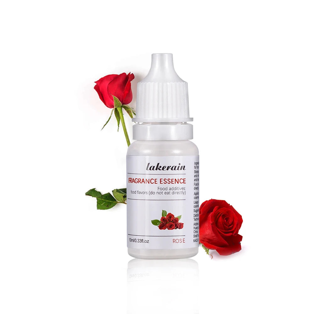 10ml Lip Gloss Liquid Pigment Flavor Essence Oil Drop for Clear Lip Gloss Base Gel Lip Glaze Odorless Moisturizing Lipgloss Base Peaceful Pleasures Health and Wellness rose essence