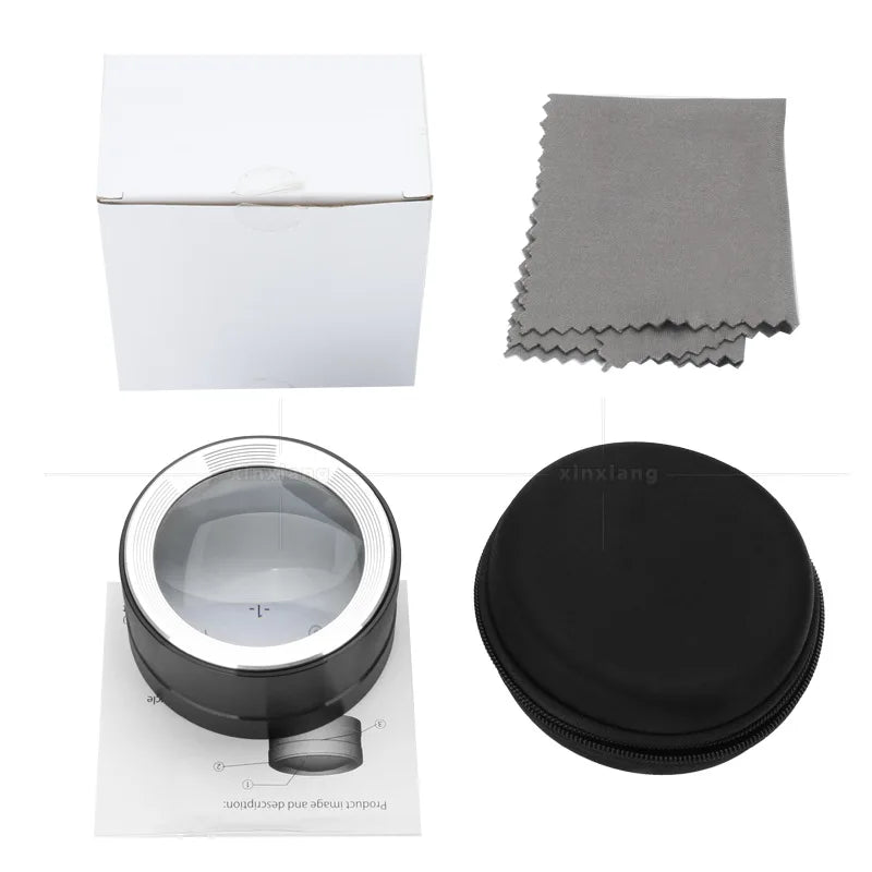 All metal 5 times cylinder 3 LED lights K9 optical glass lens reading magnifier handicraft tabletop Paperweight Peaceful Pleasures Health and Wellness