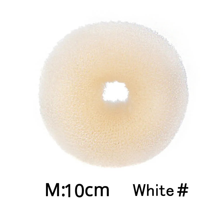 Professional Hair Bun Donut Women Elegance Donut Shape Hairstyle Bun Filler Hair For Girls Hair Accessories Peaceful Pleasures Health and Wellness M White China Mainland
