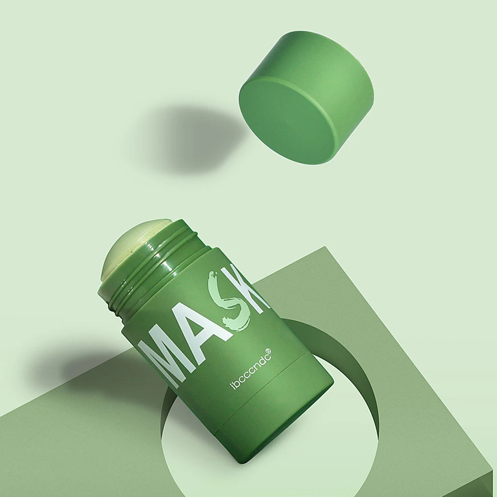 IBCCCNDC Face Mask Green Tea Clay Oil Control Deep Cleaning Blackhead Remover Purifying Shrinks Pores Nourishing Acne Treatment Peaceful Pleasures Health and Wellness