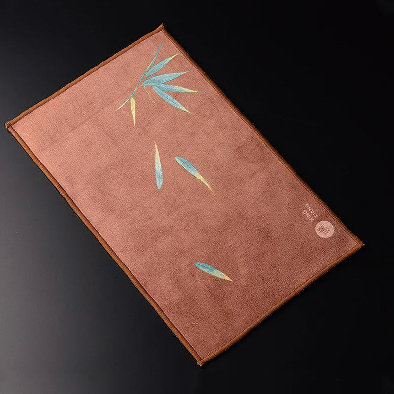 Hand-Painted Kung Fu Tea Towel | Double Layer Microfiber Cloth