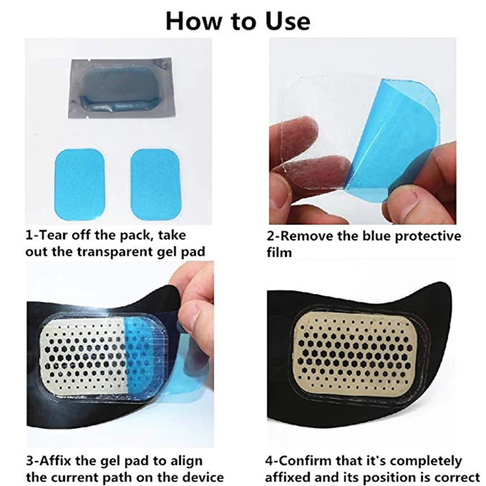 50-Pack EMS Gel Pad Replacements for ABS & Muscle Stimulator