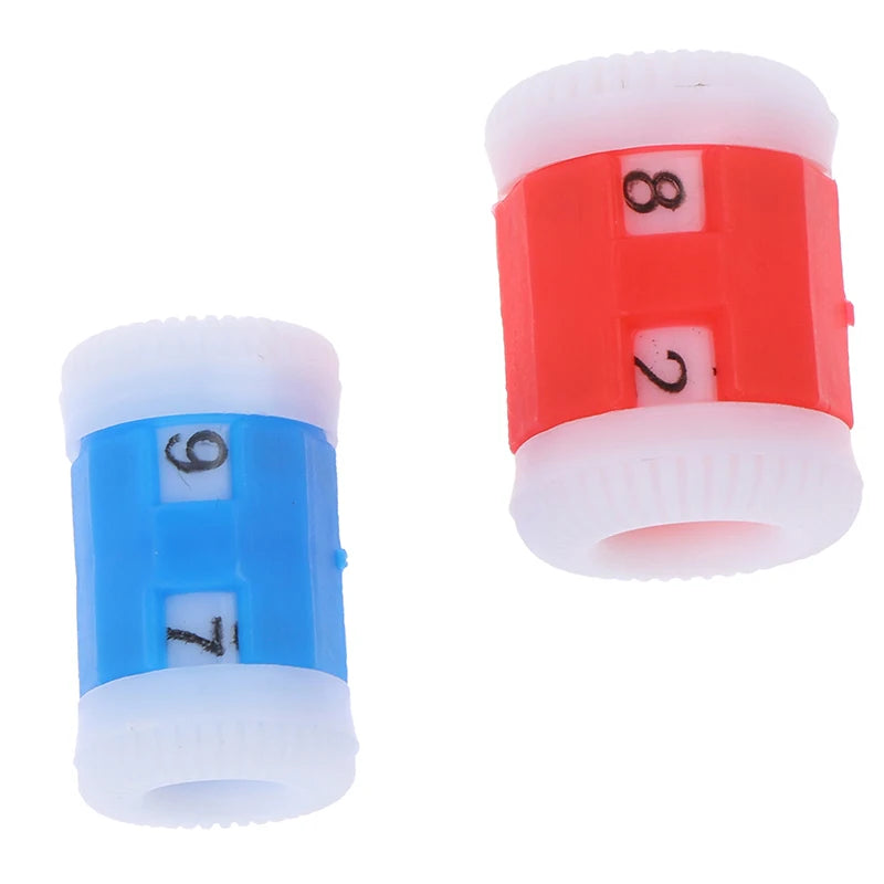Knitting Row Counter Set – 4 Pcs Plastic Needle Counter | HELTC