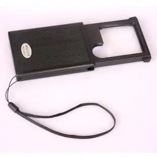 Portable Pull-out With LED Light Reading Plastic Folding Magnifying Glass For Reading Experimental Maintenance Peaceful Pleasures Health and Wellness